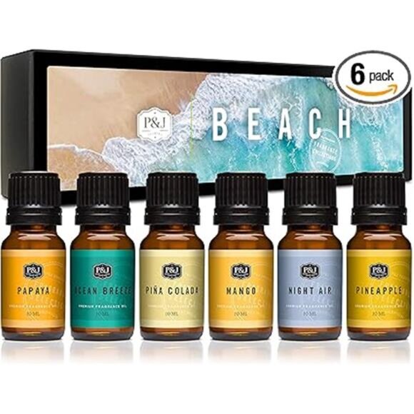 P&J Trading Fragrance Oil Beach Set | Ocean Breeze, Papaya, Pina Colada - Picture 7 of 7